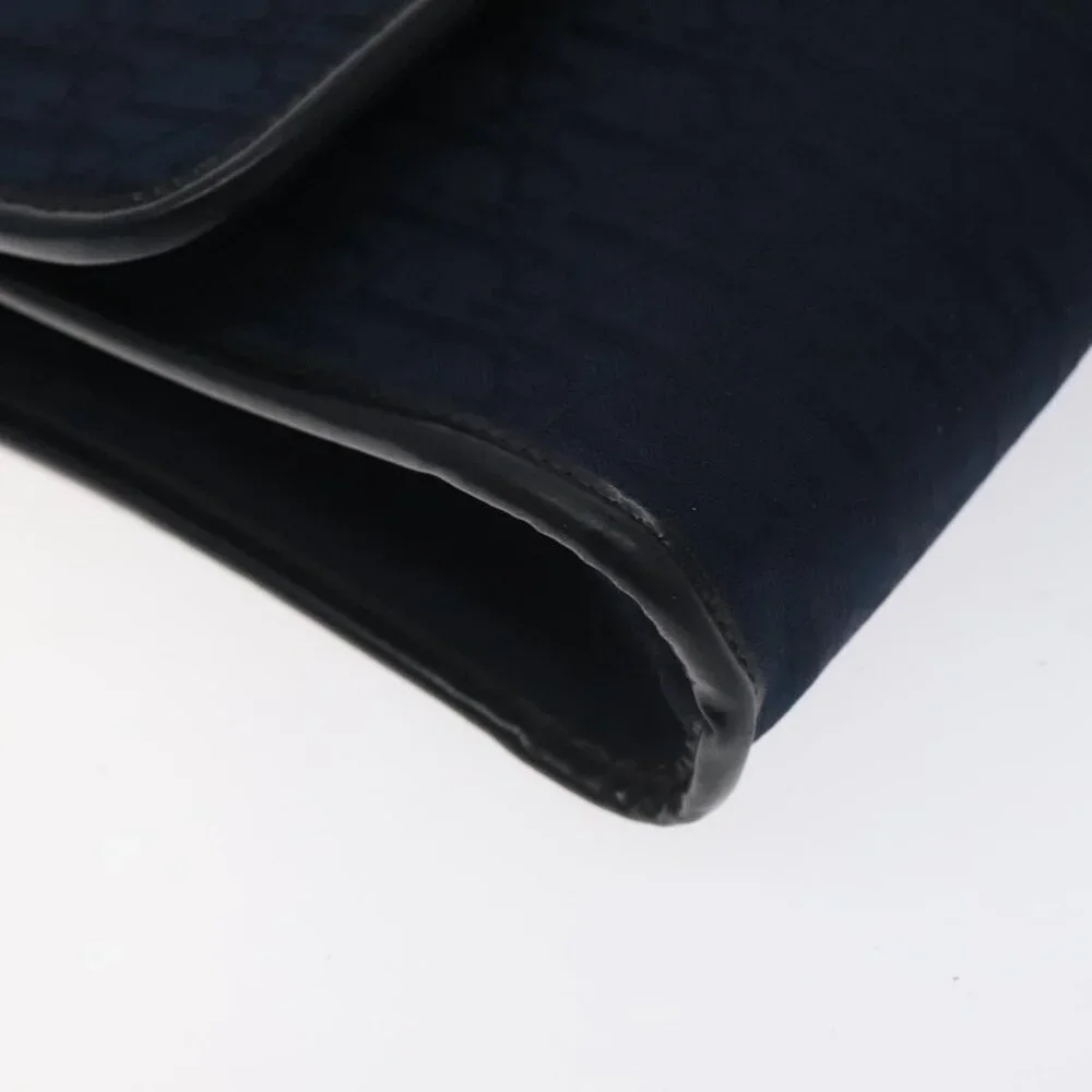 Authentic Christian Dior Trotter Canvas Shoulder Bag Navy - Picture 8 of 16